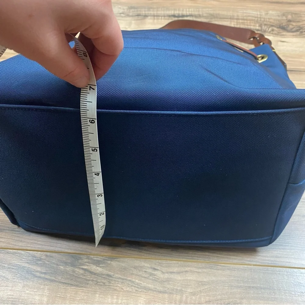 Dooney & Bourke Canvas Drawstring Bucket Bag Color Navy - Picture 12 of 12